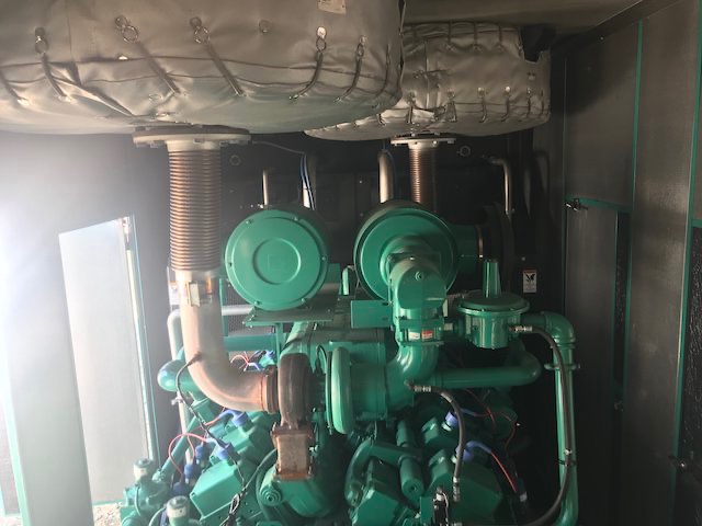 500 KW Cummins #GFJC, standby Natural Gas, sound attenuated enclosure, 277/480 Volts, 200 hours, 2015, $215k - Image 2