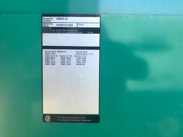 500 KW Cummins #GFJC, standby Natural Gas, sound attenuated enclosure, 277/480 Volts, 200 hours, 2015, $215k - Image 8