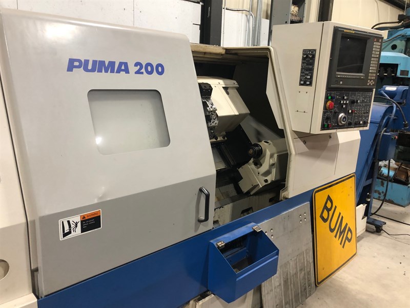 Daewoo Doosan #Puma-200LC, 20.1" swing, 8" chuck, 2.5" bar, 13.8" dia., 21.65" lgth, A2-6, Fanuc 18T, 1998 - Image 3