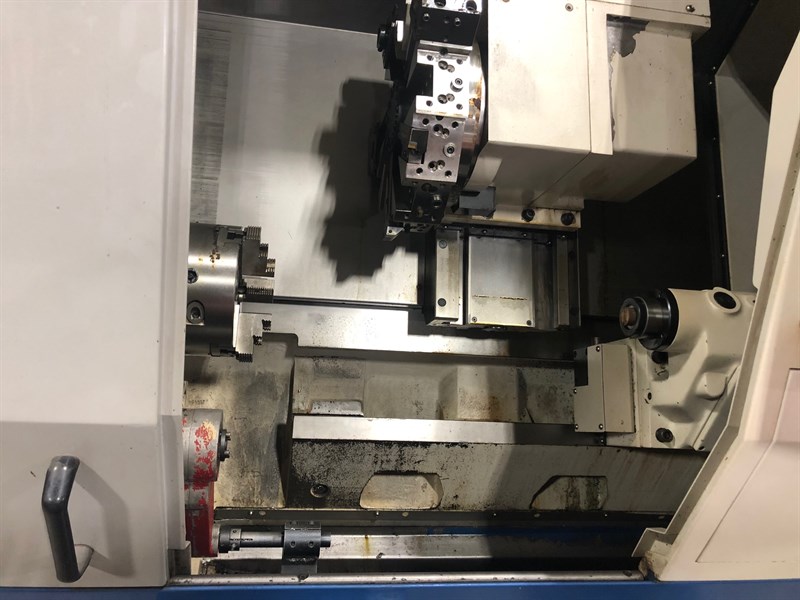 Daewoo Doosan #Puma-200LC, 20.1" swing, 8" chuck, 2.5" bar, 13.8" dia., 21.65" lgth, A2-6, Fanuc 18T, 1998 - Image 4