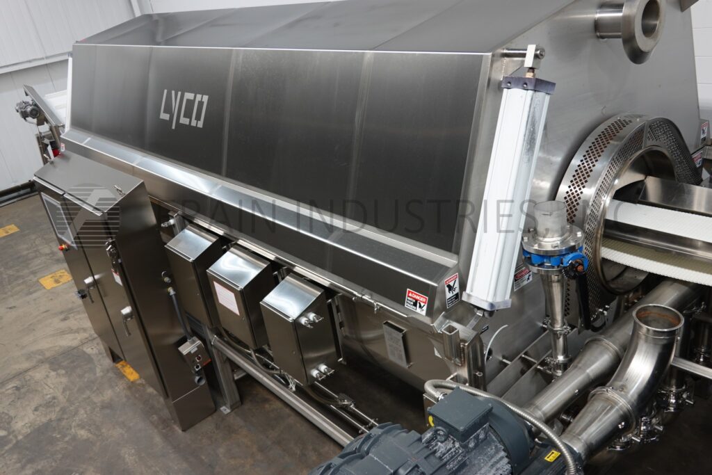 Lyco #Chill-Flow, pouch cooler rotary system, Stainless Steel contact parts, 72" OD x 192" long perforated - Image 3