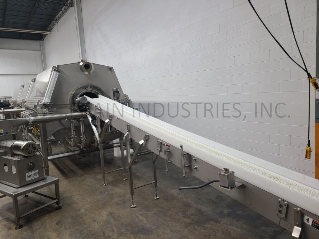 Lyco, complete inline cooker/cooler pouch pasteurizer with inclined belt feeder, complete line - Image 3