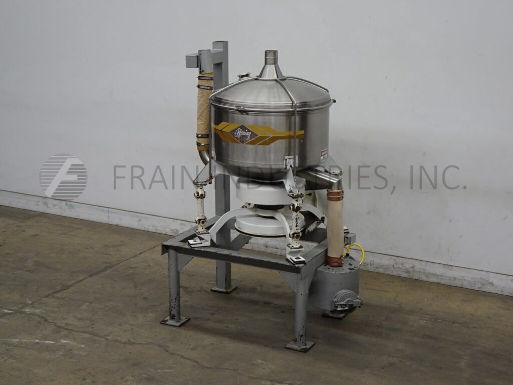Pfening Co., high pressure inbline sifter, 125-500 lb. per minute, 304 Stainless Steel housing, cast iron - Image 1