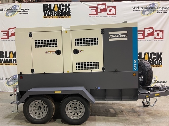 56 KW Atlas Copco #QAS70, diesel generator set, sound attenuated enclosure, trailer, Tier IV, new, 2022 (3 - Image 1