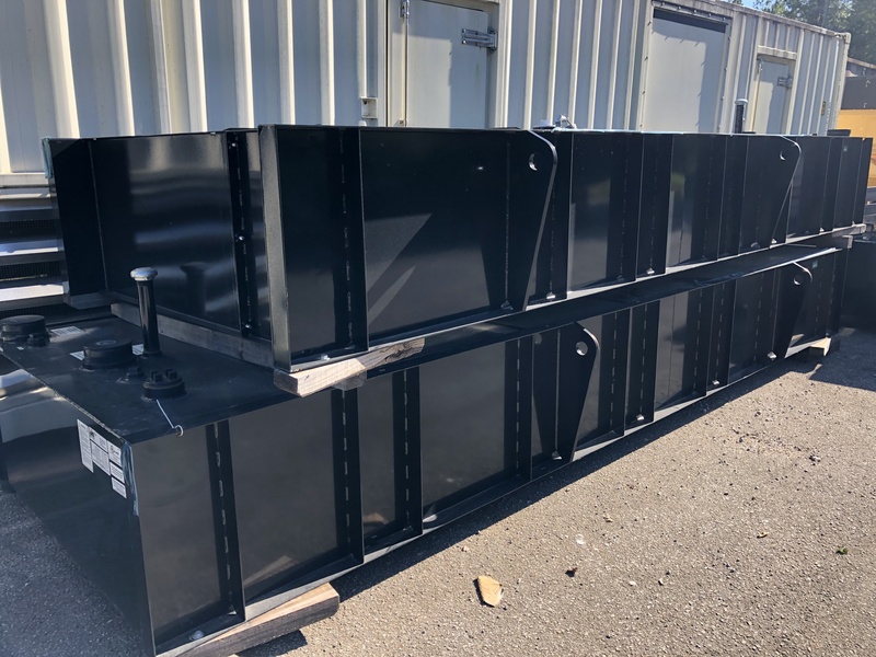 1100 gallon Double wall sub base diesel fuel tank, 158.86" L x 39.37" W x 31.46" H, new surplus - Image 1
