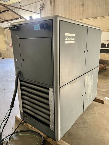 103 cfm, 132 psi, Atlas Copco #GA37, rotary screw air compressor, 50 HP, air storage tank - Image 7