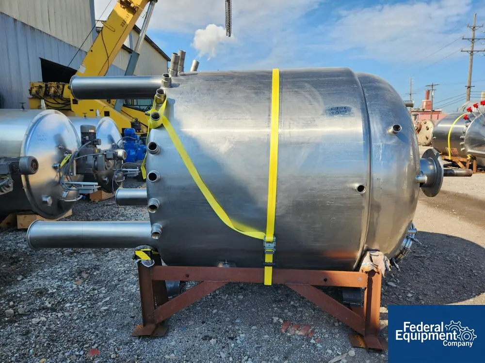 1056 gallon Hundom #HDRH-4000, Process Kettle, Stainless Steel, 4000 Liter, 72" diameter x 60" straight side - Image 6