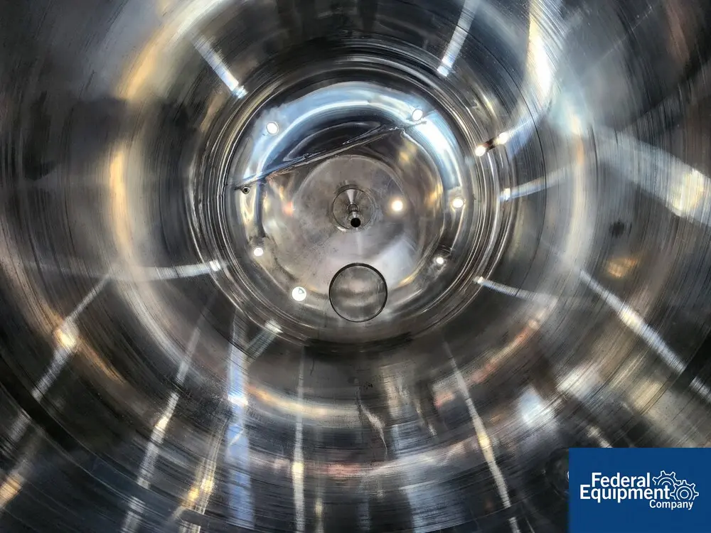 1056 gallon Hundom #HDRH-4000, Process Kettle, Stainless Steel, 4000 Liter, 72" diameter x 60" straight side - Image 8