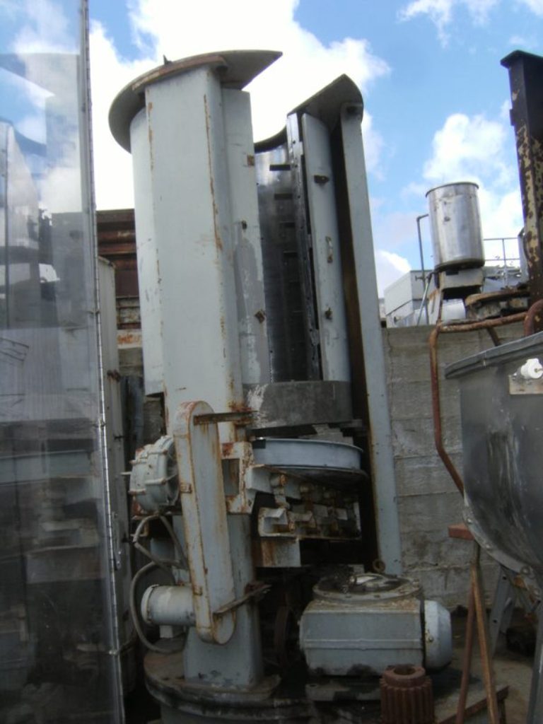Jones #P-225, Press Master Vertical Screw Press, w/Vibratory Shaker Discharge - Image 1