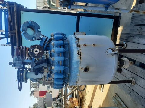 50 gallon Pfaudler, Glass-Lined Reactor, 24" diameter x 24" straight side, 1.5" discharge, 150 psi/FV @ 450 F - Image 6