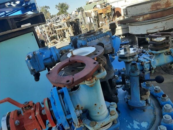 50 gallon Pfaudler, Glass-Lined Reactor, 24" diameter x 24" straight side, 1.5" discharge, 150 psi/FV @ 450 F - Image 9