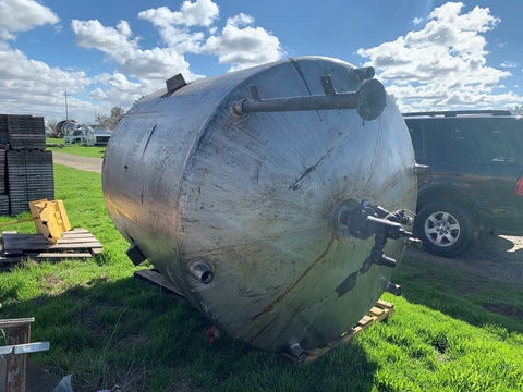 1500 gallon Walker Stainless Stainless, Stainless Steel Jacketed Reactor Tank, 6' diameter x 7' straight - Image 2