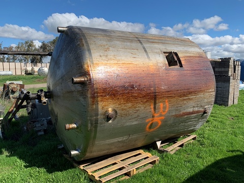 1500 gallon Walker Stainless Stainless, Stainless Steel Jacketed Reactor Tank, 6' diameter x 7' straight - Image 3