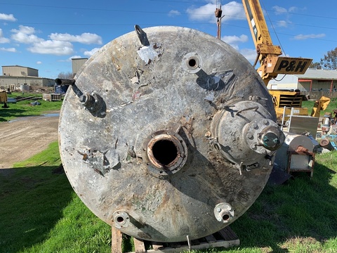 1500 gallon Walker Stainless Stainless, Stainless Steel Jacketed Reactor Tank, 6' diameter x 7' straight - Image 4