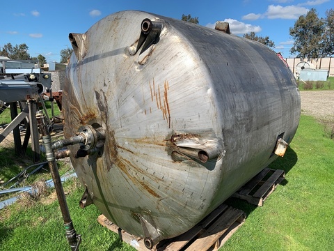 1500 gallon Walker Stainless Stainless #82-C-7.5, Stainless Steel Jacketed Mixing Tank, 6' diameter x 7' - Image 3