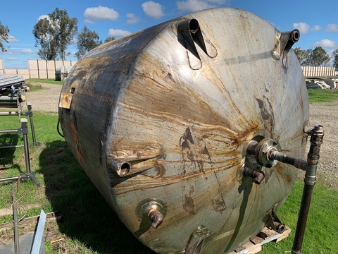 1500 gallon Walker Stainless Stainless #82-C-7.5, Stainless Steel Jacketed Mixing Tank, 6' diameter x 7' - Image 4