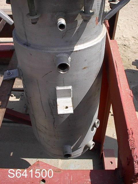 15 gallon Stainless Steel Reactor, 12" diameter x 32" H Vessel, 21" jacketed on side - Image 4
