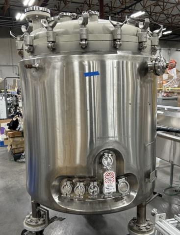 209 gallon DCI, Stainless Steel Jacketed Reactor Vessel, 40" diameter x 38" straight side Vessel, 45 psi/FV @ - Image 2