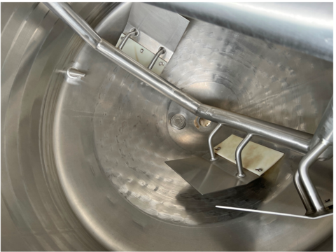200 gallon Cherry Burrell, Stainless Steel Jacketed Processor Tank w/scrape surface agitation, 48" diameter x - Image 6
