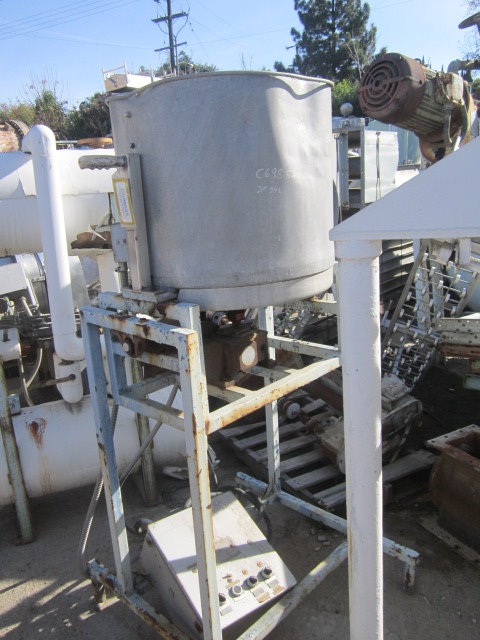 20 gallon #FA56C, Aluminum Tank, 2' diameter x 1' deep, tilt type, 1/2 HP, 1725 RPM, 115/230 V - Image 2