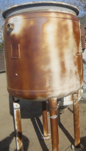 200 gallon Pfaudler, Glass-Lined Jacketed Reactor, 39" diameter x 39" straight side, 3" diameter Center - Image 1