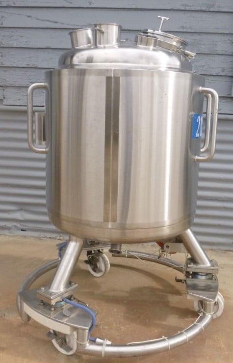 52.8 gallon Precision Stainless, Stainless Steel Pressure Tank, 24" diameter x 26" straight side, 45 psi @ - Image 2