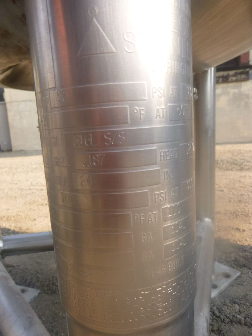79 gallon Precision Stainless, Stainless Steel Reactor, 24.5" outside diameter x 3' 7" H Vessel, 1.5" center - Image 10