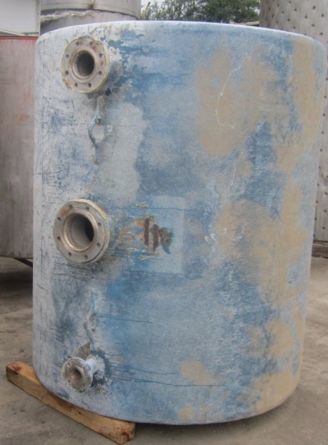 1000 gallon Underwriters Labs, Stainless Steel Tank, 64" diameter x 72" straight side, 1/4" thick fiberglass - Image 2