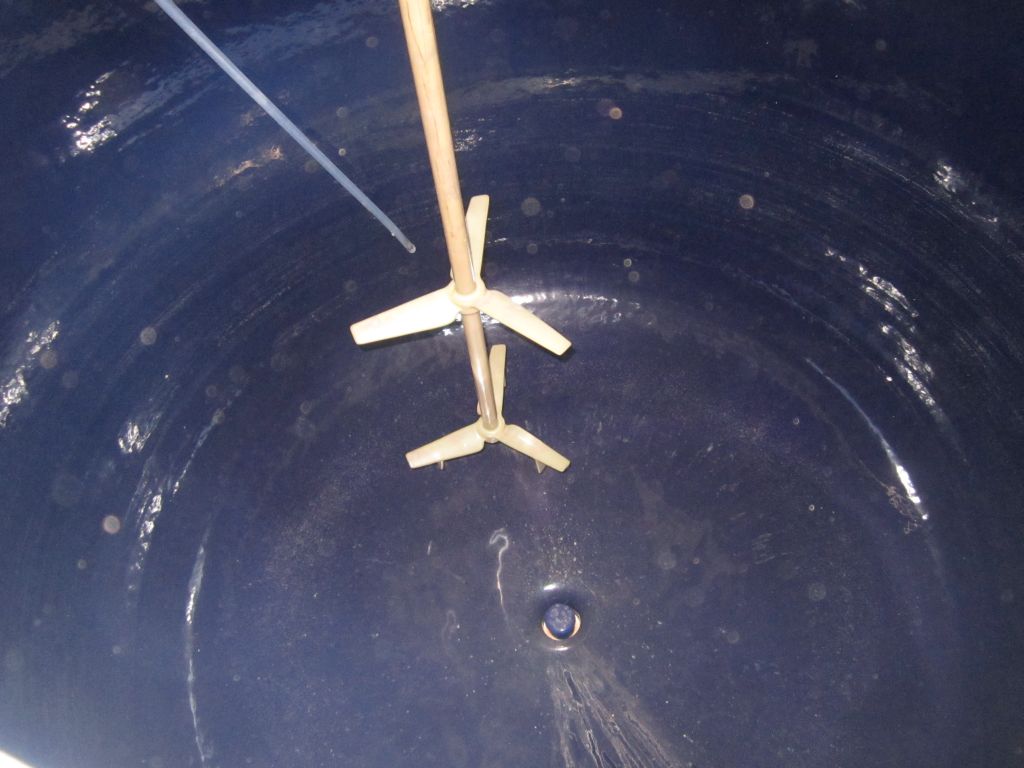 500 gallon Pfaudler, Glass Lined Tank, 60" diameter x 38" straight side, 4" center bottom outlet, 4" diameter - Image 3