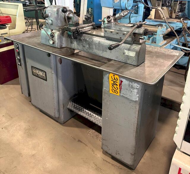 9" x 36" Hardinge #DSM-59R, second operation lathe, double tool cross slide, turret, 5C closer, 1 HP - Image 2