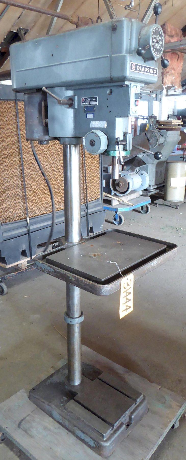 15" Clausing #16VT-1, single spindle drill, 4.75" spindle travel, 500-4000 RPM, 3/4 HP, #2MT - Image 2