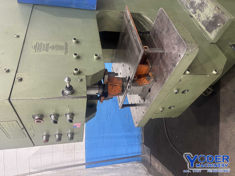 6" x 6" x 5/8" Piranha #PII-140, hydraulic ironworker, 140 ton, 20-1/2" throat, 5-1/4" stroke, 1999 - Image 2