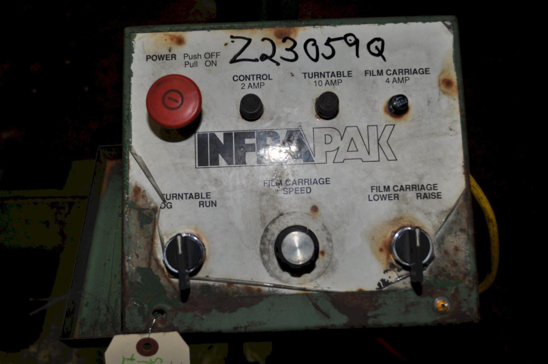 Infrapak, stretch pallet wrapper, 60" rotary table, 60" vertical travel, variable speed film carriage - Image 3