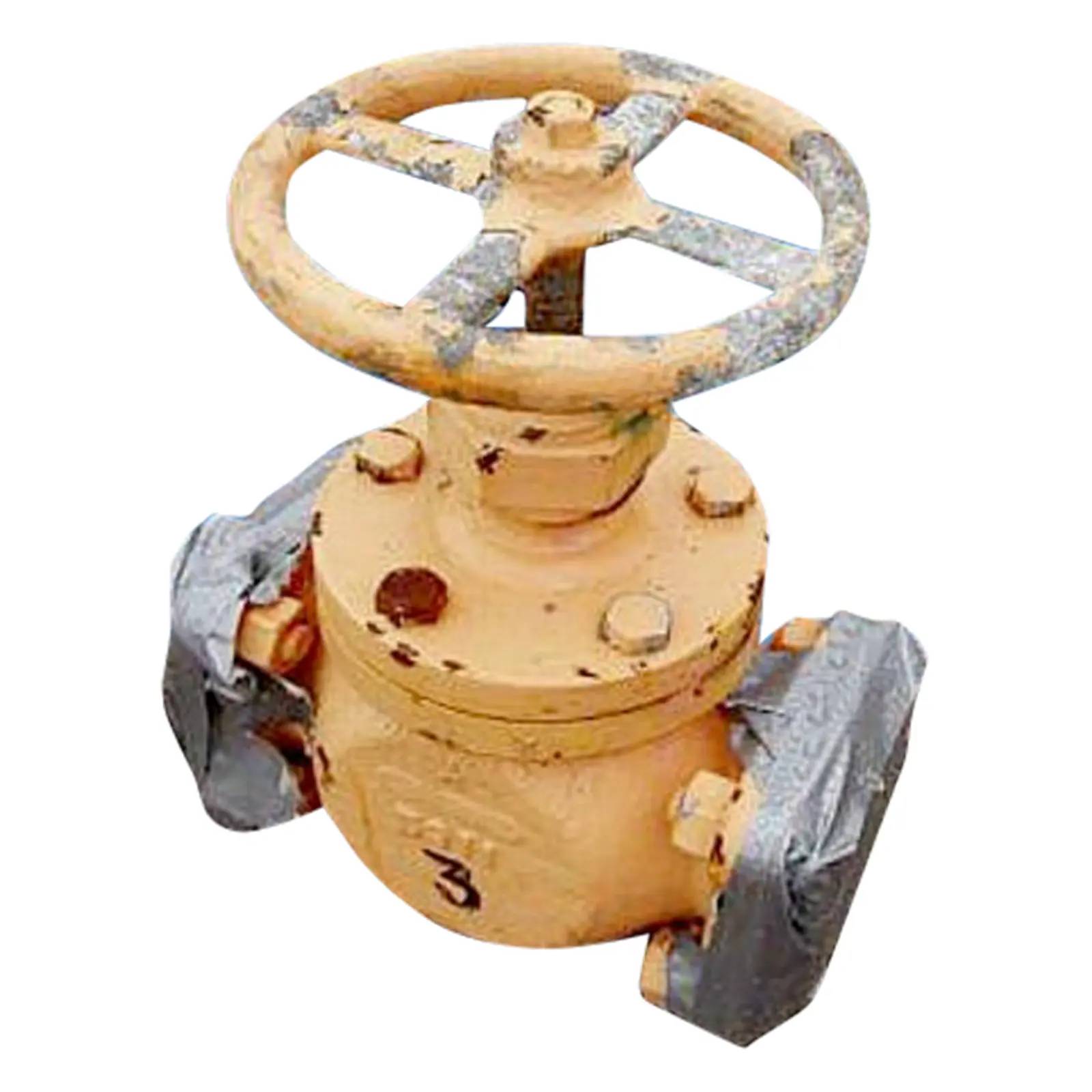 3" Ammonia Valve, Handle diameter: 9" Inlets/outlets: (2) 3" diameter ports with 6" - Image 2