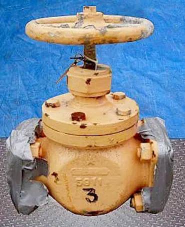 3" Ammonia Valve, Handle diameter: 9" Inlets/outlets: (2) 3" diameter ports with 6" - Image 5