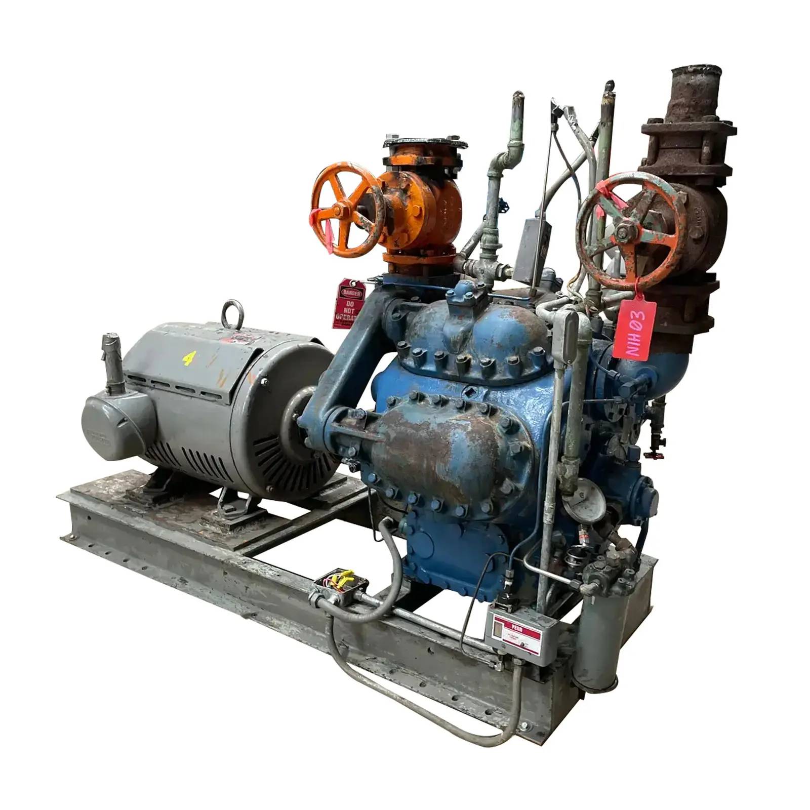 75 HP York A3089 8-Cylinder Reciprocating Compressor Package, 230/460 V, Direct Drive Driven) - Image 4