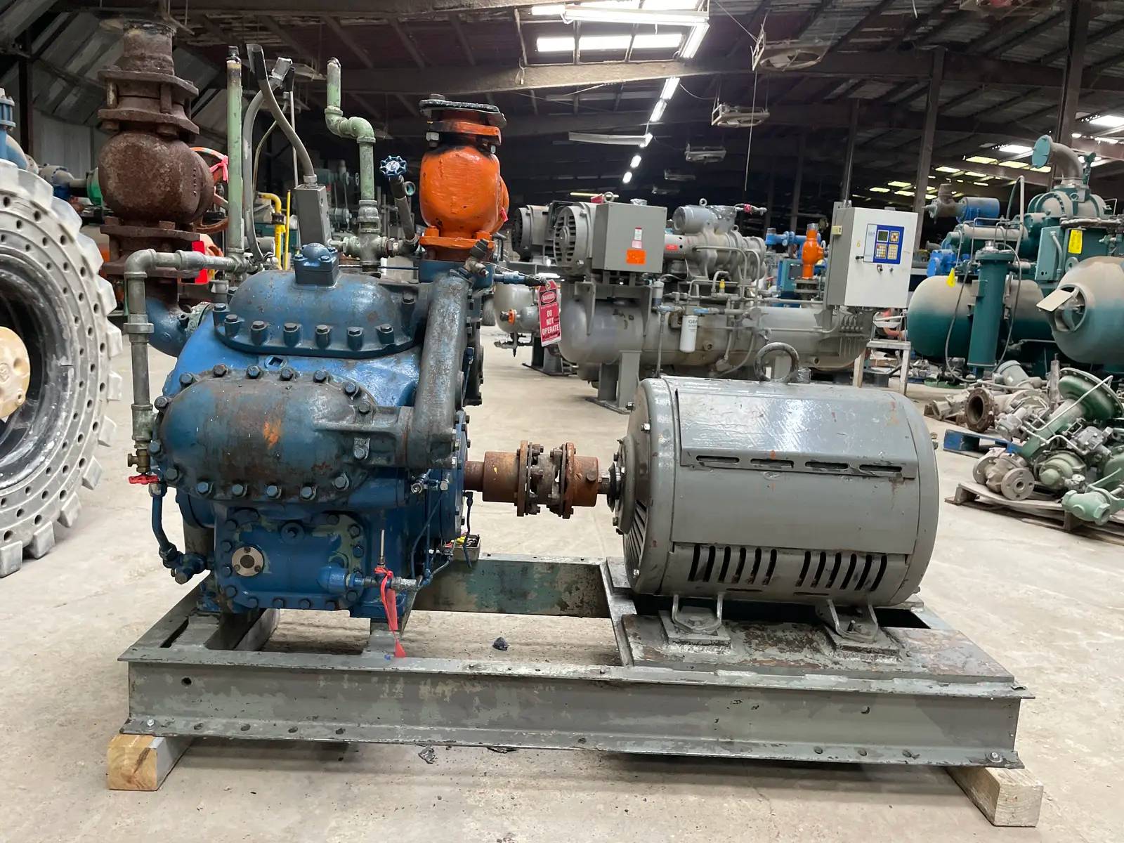 75 HP York A3089 8-Cylinder Reciprocating Compressor Package, 230/460 V, Direct Drive Driven) - Image 8