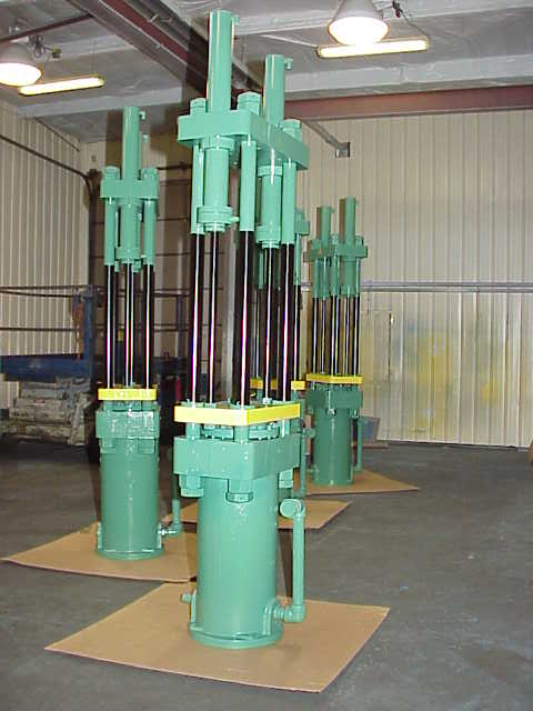 113 Ton, Holmes, 16" x16", upact 4-post, 30" stroke, 52" daylight, 12" ram, 49" W.H, 130" tall, #259 - Image 2