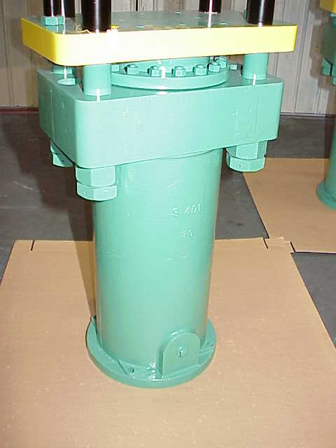 113 Ton, Holmes, 16" x16", upact 4-post, 30" stroke, 52" daylight, 12" ram, 49" W.H, 130" tall, #259 - Image 3