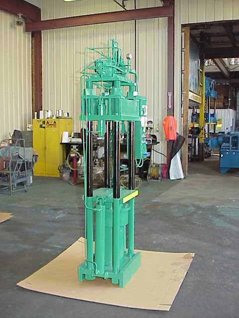 95 Ton, 15" x 16", upact 4-post, 16" stroke, 21" .5" DL, pullbk.cyls, 33" work height, #694 - Image 2