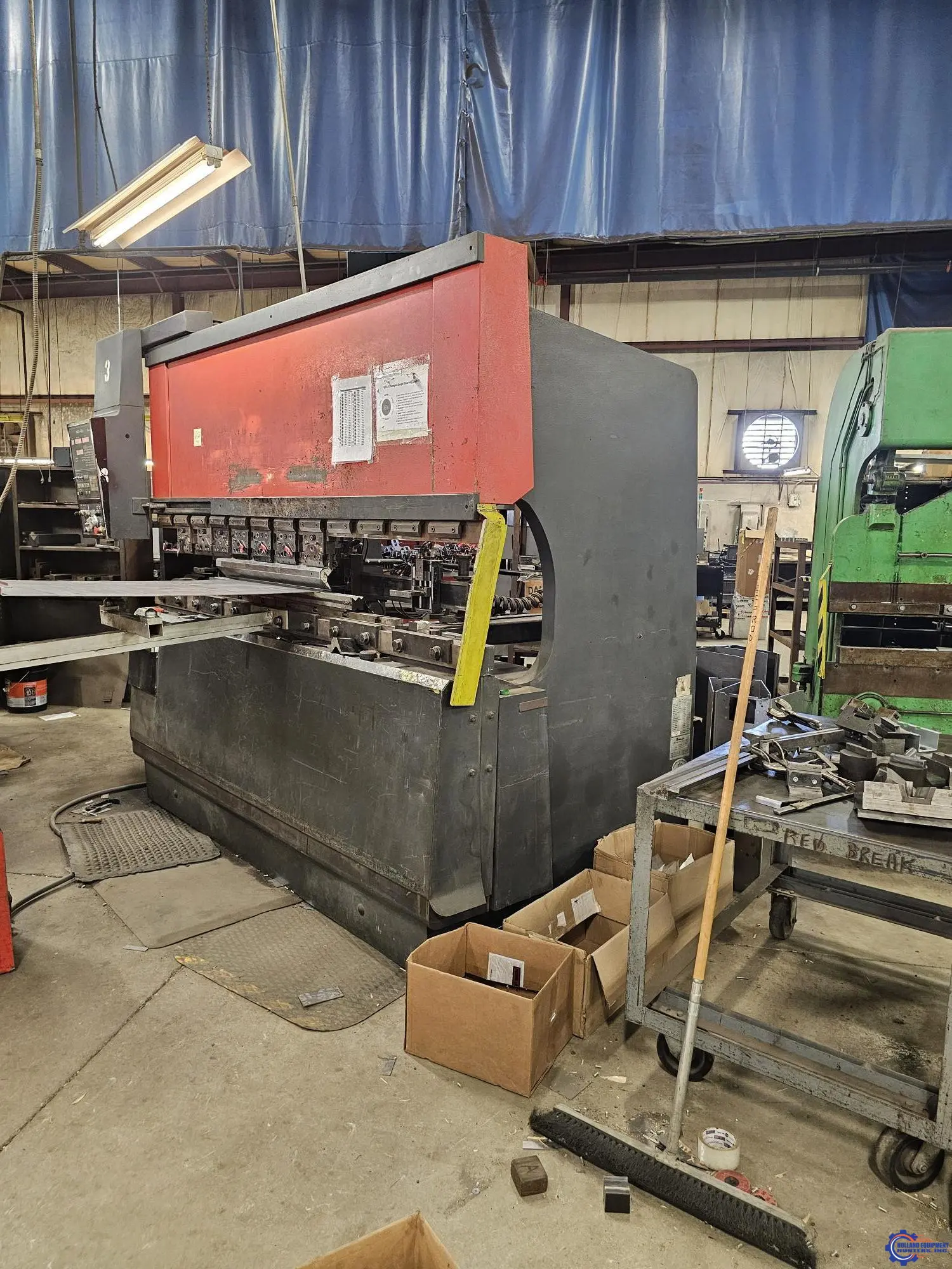 110 Ton, Amada #FBD-1025E, hydraulic press brake, 86.6" between housing, 3.94" stroke, 15.75" throat, 14.57" - Image 2
