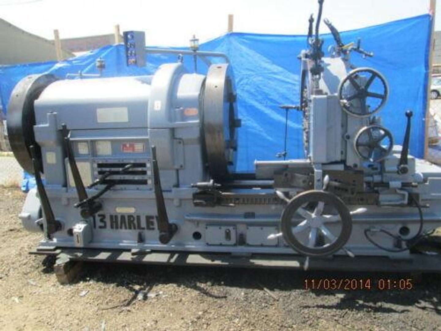 13" Harley #HP753, Landis style heavy duty large capacity pipe threading machine, 1982 - Image 1