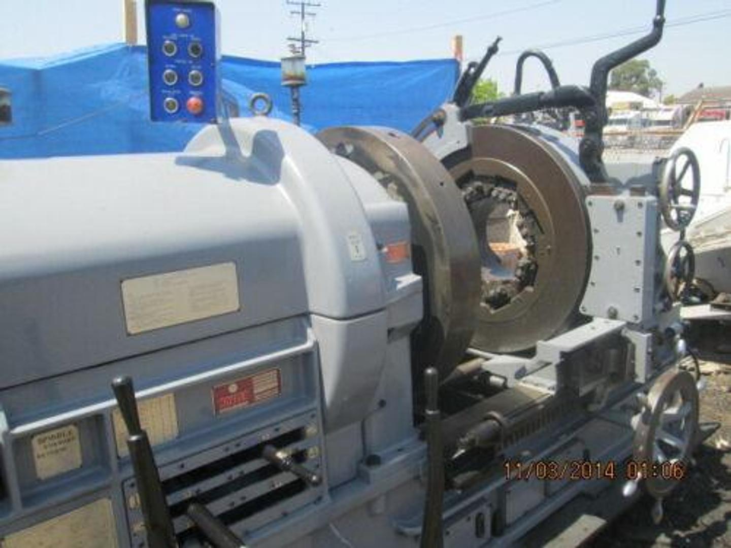 13" Harley #HP753, Landis style heavy duty large capacity pipe threading machine, 1982 - Image 5