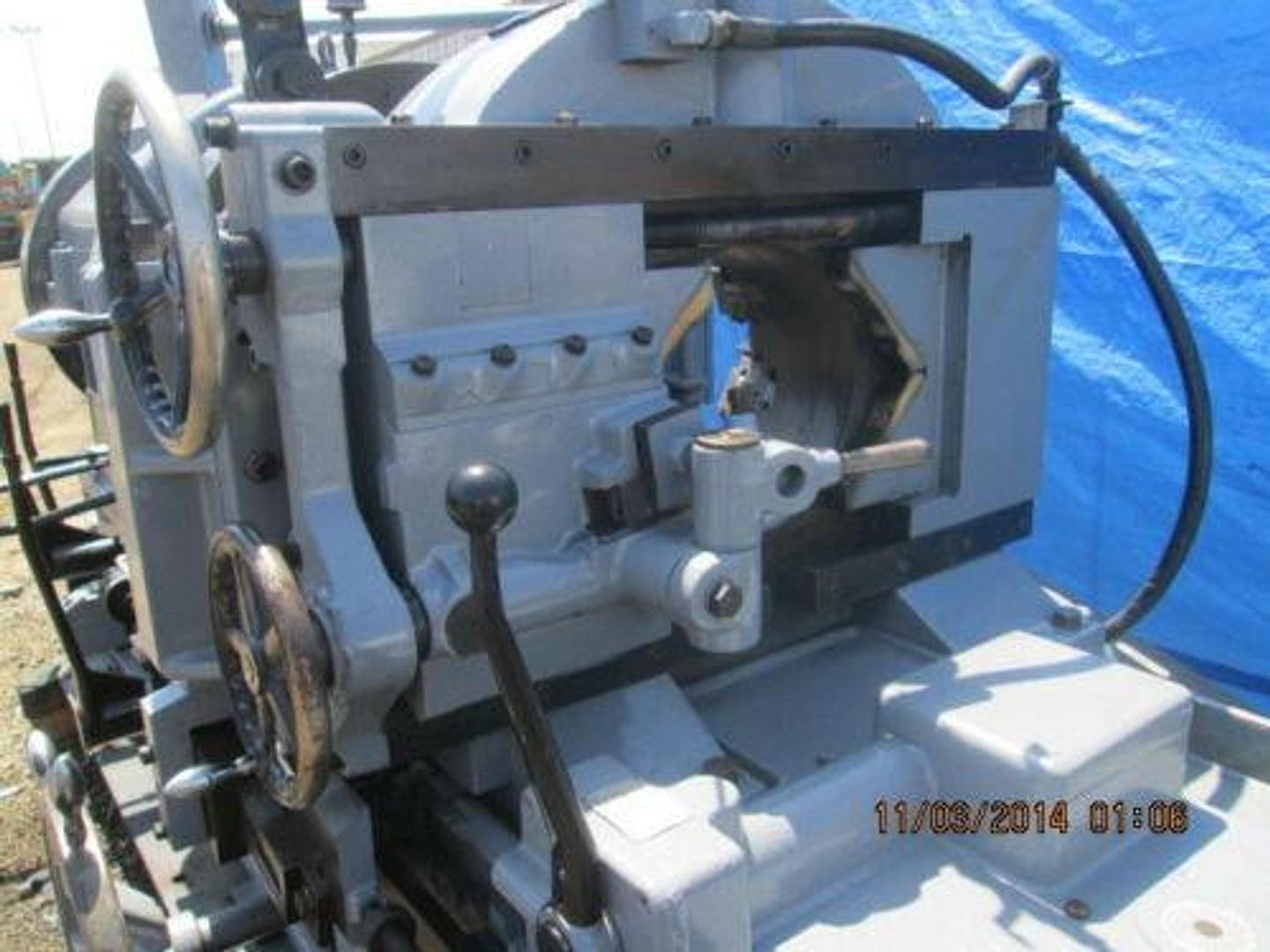 13" Harley #HP753, Landis style heavy duty large capacity pipe threading machine, 1982 - Image 7