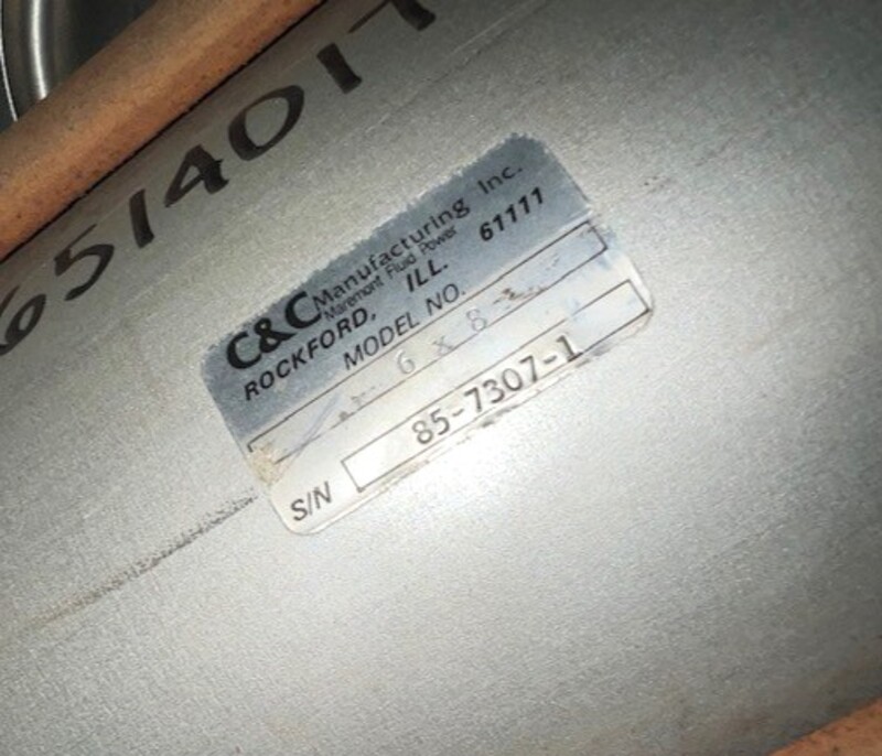 C & C Manufacturing #6X8, pneumatic cylinder - Image 3