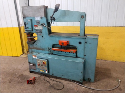 Scotchman #9012, hydraulic ironworker, 90 ton, 5 HP, foot pedal controls, 1996 - Image 4