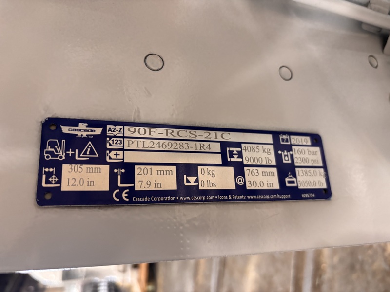Cascade #90F-RCS-21C, 60" dia. roll clamp - Image 5