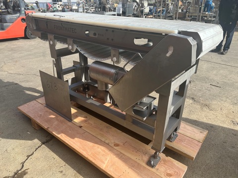 18" wide x 6' long Frontmatec, Stainless Steel Belt Conveyor, plastic interlocked washdown belt - Image 2