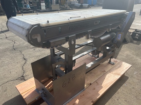 18" wide x 6' long Frontmatec, Stainless Steel Belt Conveyor, plastic interlocked washdown belt - Image 3