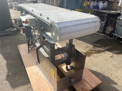 18" wide x 6' long Frontmatec, Stainless Steel Belt Conveyor, plastic interlocked washdown belt - Image 4